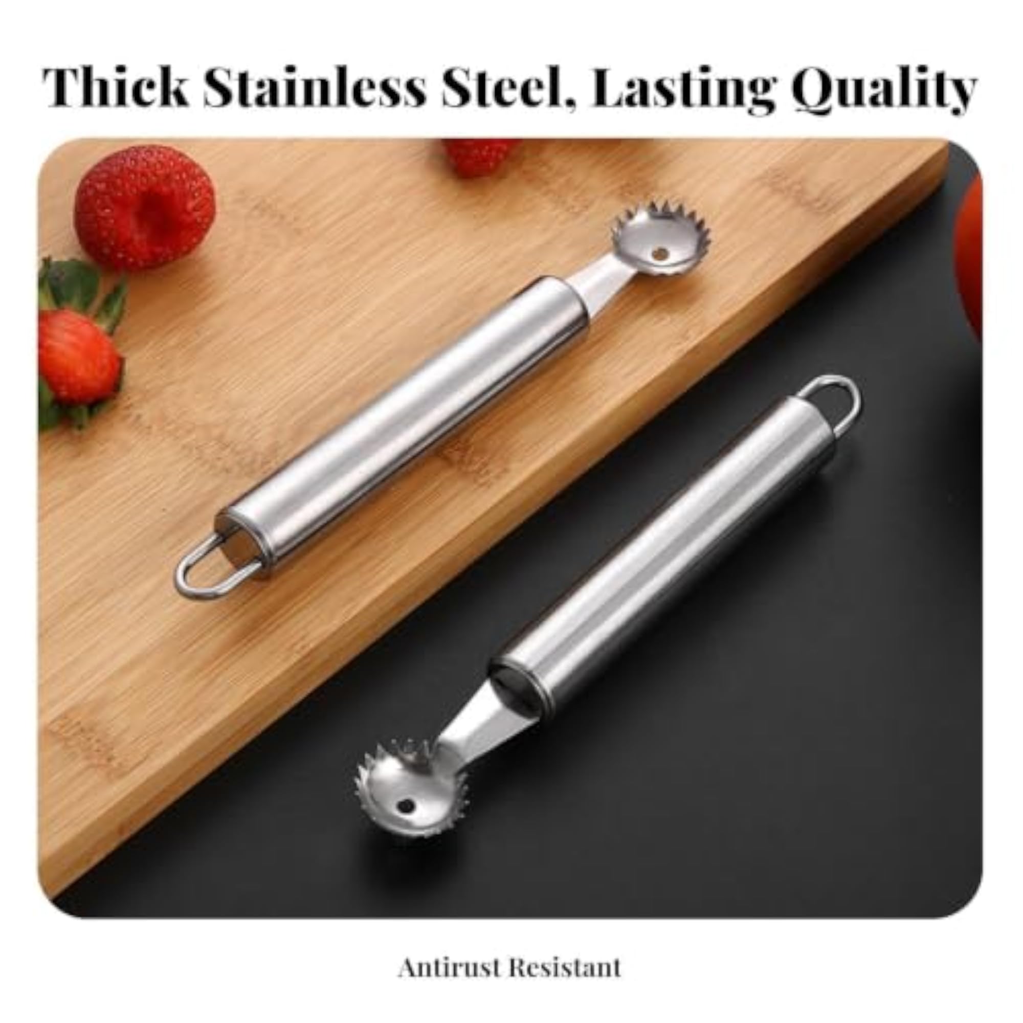 Strawberry Stem Remover Multi-Functional Tomato Corer Spoon